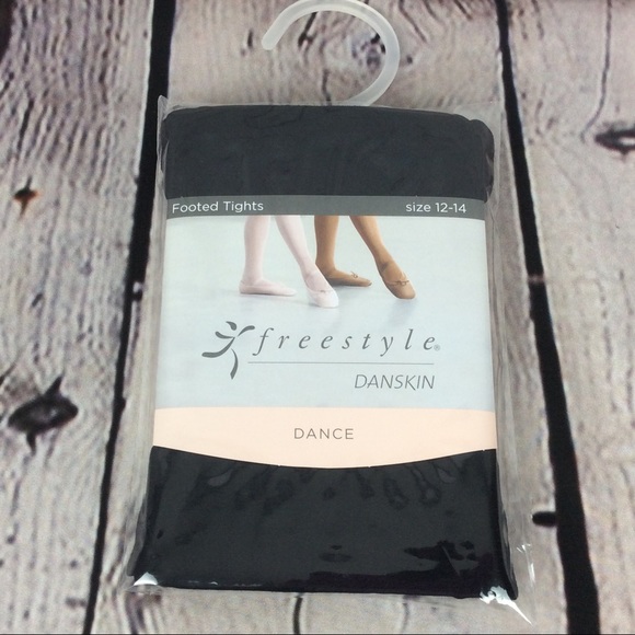 Freestyle by Danskin Girls' Black Tights Footed - Picture 6 of 13